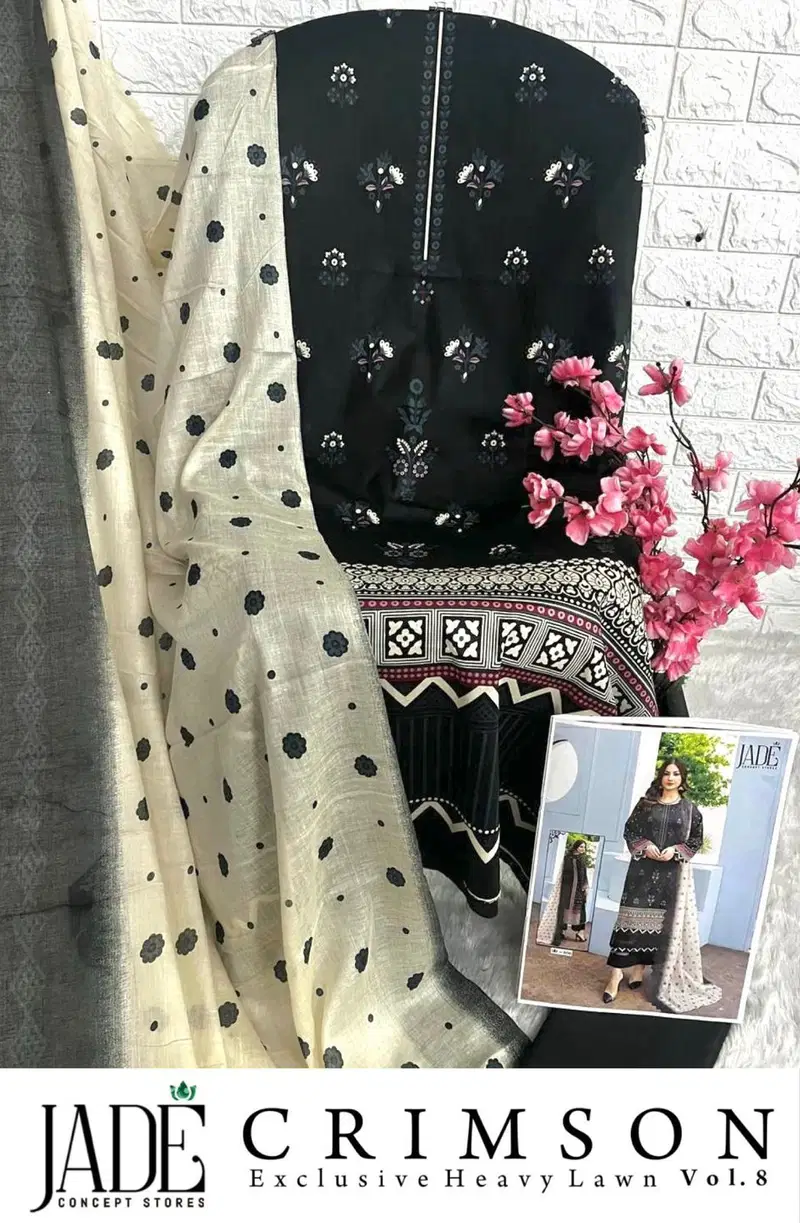 Jade Crimson Vol 8 Exclusive Lawn Pakistani Dress Material Orders In India